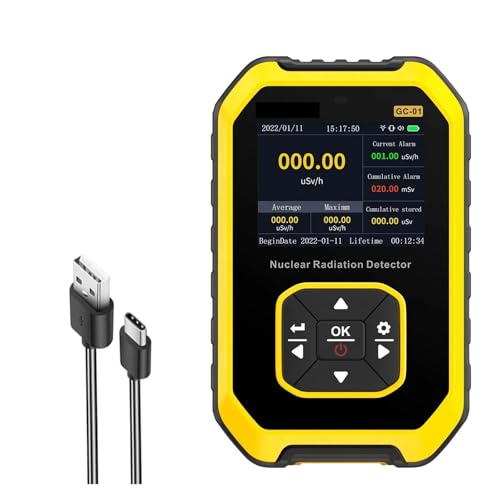 Detector de Gas, Detector de radiación GM, Contador Geiger, dosímetro Sensible a la, Monitor Nivel CPM Rayos X Β Gamma radiactivos con Alarma para el Trabajo y el hogar