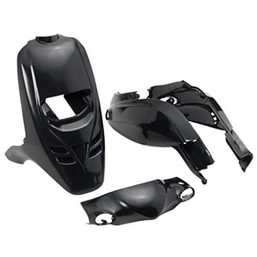 CARROSSERIE-CARENAGE SCOOT ADAPTABLE PIAGGIO 50 TYPHOON NOIR MAT (KIT 4 PIECES) -SELECTION P2R-