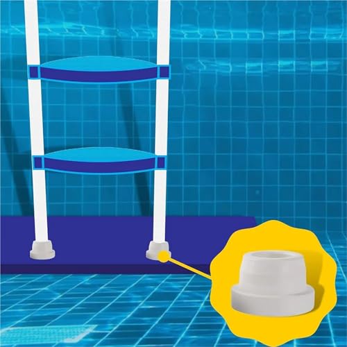 Protectores de escalera para piscina de caucho universal 4 piezas miniatura 4