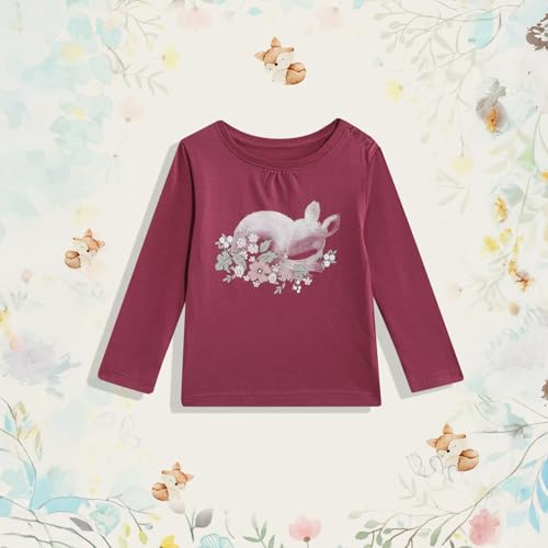 Image of Mothercare Baby Girls T-Shirt Arctic Berry Print Full Sleeve
