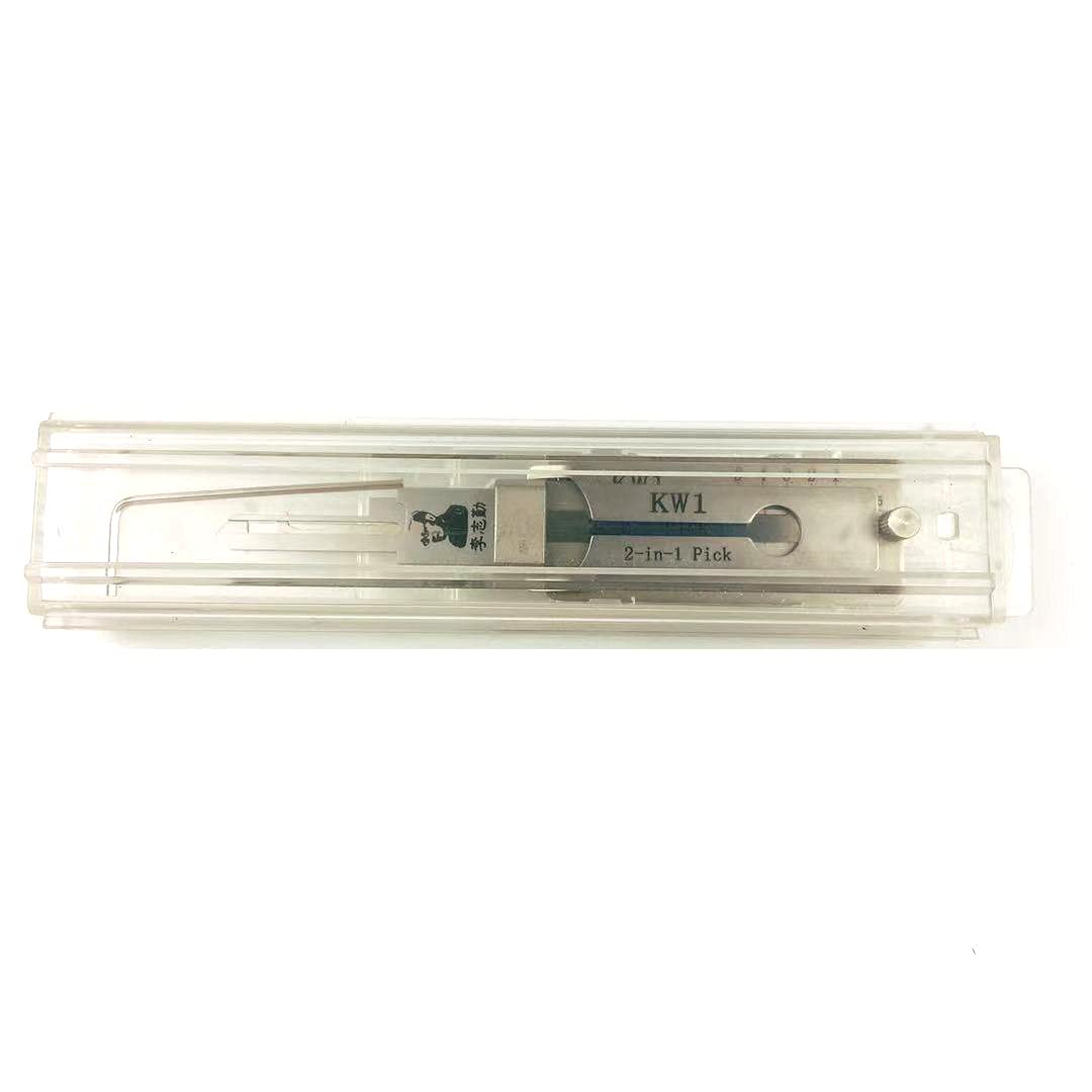 QiDAi KW1 - Set di strumenti professionali per lucchetti e grimaldelli, 2 in 1, apertura rapida per serrature civili