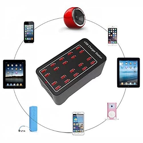[CN] Caricabatterie Rapido Intelligente 20 Porte USB 100 W Spina Europea