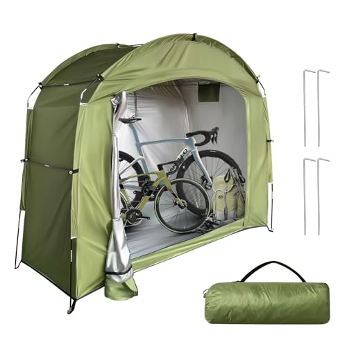 Tente de Vélo Portable Tente d'Outils Vélo Garage Extérieur Camping Jardin Tente Dôme Tissu...