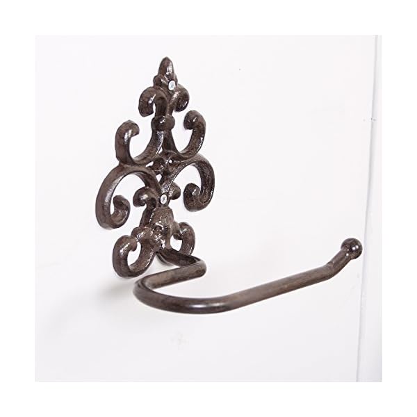 Brown Wall Mounted Toilet Roll Holder Paper Dispenser (AD05) - Image 7
