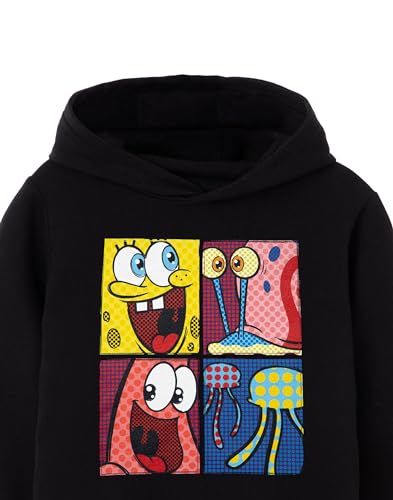 SpongeBob SquarePants Let's Be Weird Together Girls Black Hoodie |Girls' Hooded Jumper4