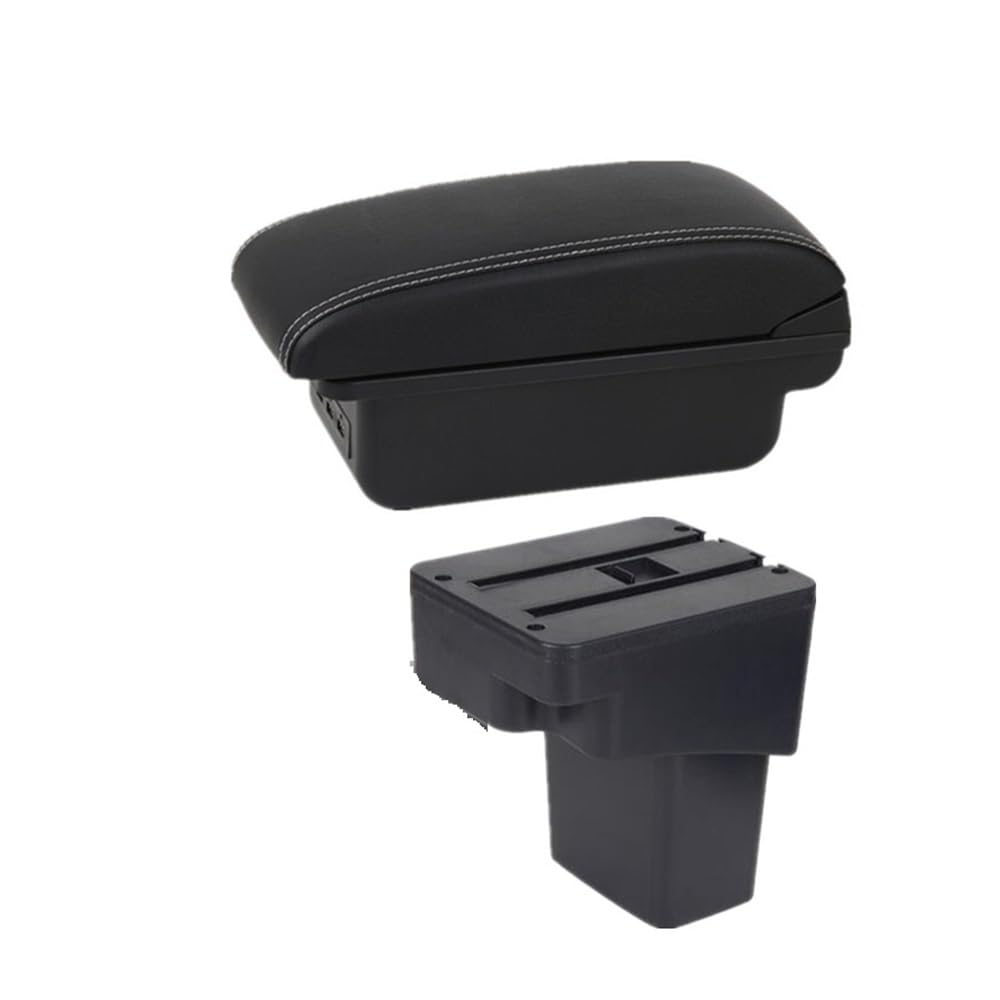 Yulegudi B1 White Line 3Usb Car Armrests For Hyundai For Accent Rb Solaris Verna