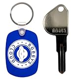 Architectural Mailboxes 5143 Replacement Key Blank for High Security Mailbox Locks Installed on Oasis Models - Part BD863 for High Security Mailbox Locks - 1 Robby’s Cloud Keychain Included (1 Pack)