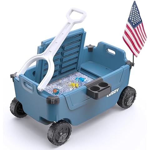 CUDDY Wagon Cooler – Premium Family Wagon and Gear Hauler with Built in 40 QT Cooler, Storage and Cup Holders Cover
