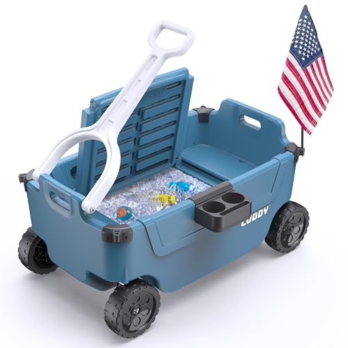 Image of CUDDY Wagon Cooler – Premium Family Wagon and Gear Hauler with Built in 40 QT Cooler, Storage and Cup Holders