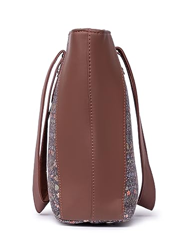 Image of ZOUK Women's Handcrafted Side Tote Bag and Handbag for Office and College