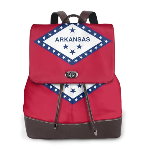 Sac à dos Arkansas multifonction en cuir noir pour le travail