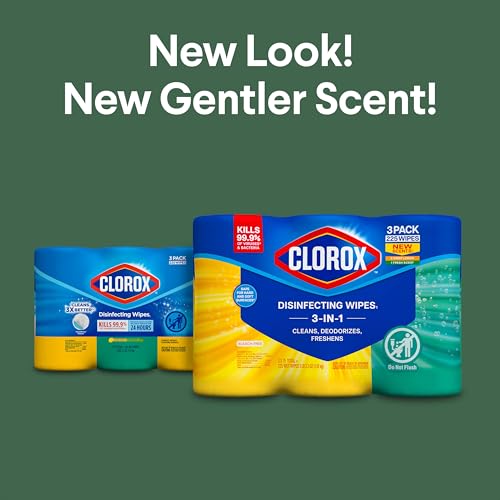 Clorox Disinfecting Wipes Value Pack, Cleaning Wipes, 75 Count Each, Pack of 3 (Package May Vary)