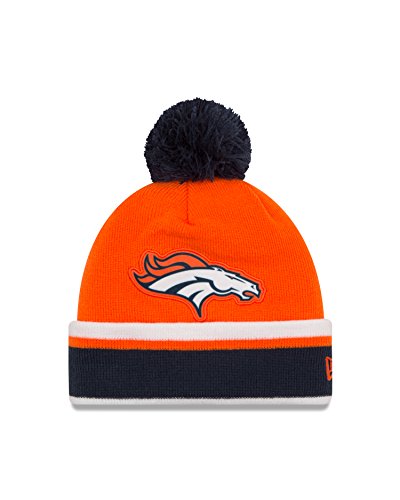 New Era NFL Denver Broncos Team Relation Knit Beanie, One Size, Orange