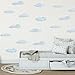 LINZYING Cloud Wall Decals - Blue Wallpaper, Removable Living Room Nursery Boys Girls Bedroom Decor, Wall Art, Kids Party Decoration