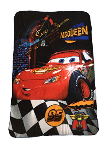 Disney Plaid Polaire Cars Bleu 100x150cm