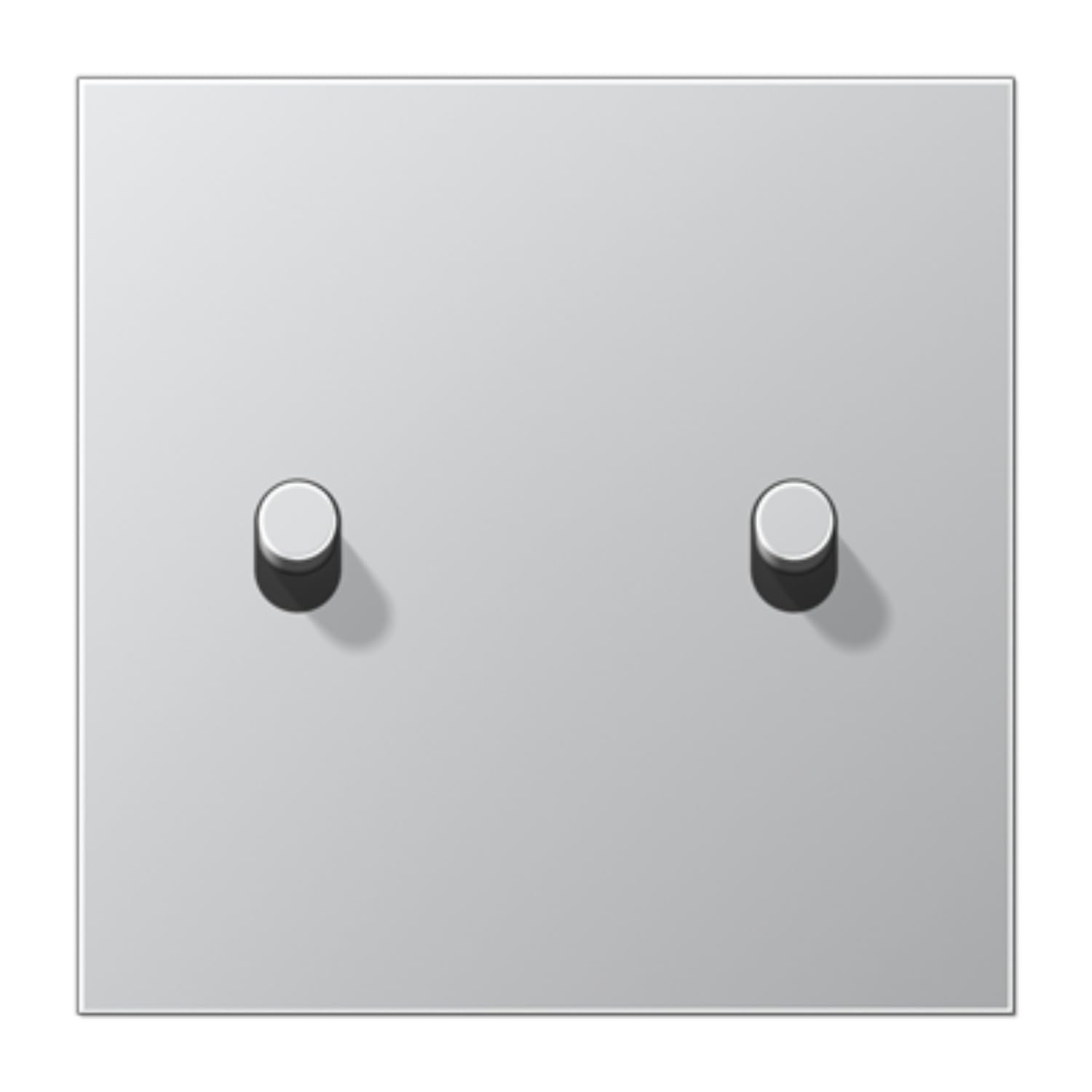 Plaque 1 x 2 pal. Cylindre 1912 JUNG AL12-5R0 plaque interrupteur aluminium encastrable
