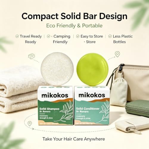 Mikokos Shampoo Bar, Bar Shampoo And Conditioner, for All Hair Types,1 Set - 4
