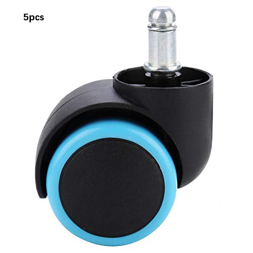 Preisvergleich Produktbild 5pcs auswechselbare Hochleistungs Doppelrad Bürostuhl Lenkrollen 360 ° Universal Schwenker