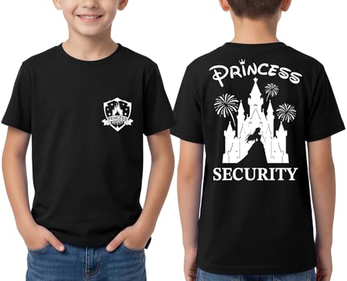 Princess Security Team Shirt Boys Magical Kingdom T-Shirt Short Sleeve Family Kids Toddler Graphic Tees for Vacation Trip Party