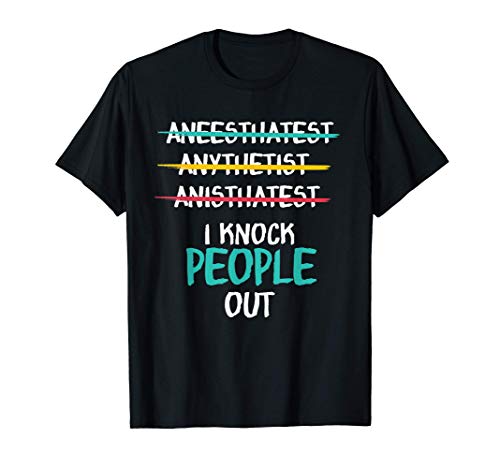 Hospital De Regalo De Anestesia Anestesista Divertido Camiseta