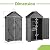 TABBC 3x2 FT Outdoor Wooden Storage Shed with Lockable Door, Waterproof Asphalt Roof, Detachable Shelves, Outside & Indoor Tool Shed for Garden Backyard Lawn
