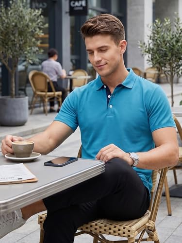 Image of XENOVAURBAN Dry Fit Polo t Shirt for Man | Regular Fit | Quick Dry Mars Fabric Polo T-Shirt with Collar for Men