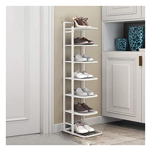 Étagère à chaussures à 7 niveaux en métal 27x24x98 cm - 2