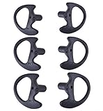 KEYBLU Universal Replacement Soft Silicone Open Ear Insert Earmould for Two Way Radio Earmold Coil T