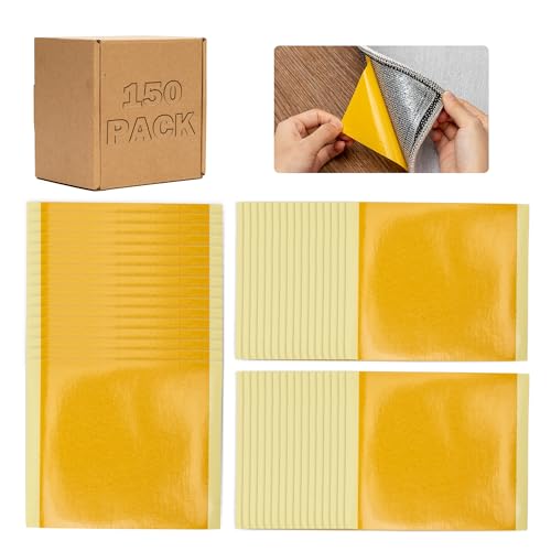 Carpet Tile Adhesive, 4 x 4 in 150 Tabs,Double Sided Tile Tape Adhesive