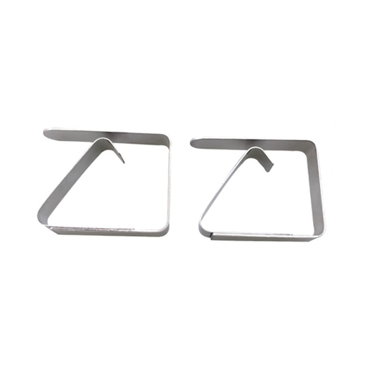 MAGICLULU 12 Pezzi Clip Fermatovaglia in Acciaio Inossidabile Regolabili, Resistenti e Sicure Contro Vento, per Tovaglie da Tavola in Campeggio e Ristoranti
