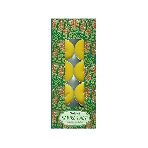 GOLOKA Nature's Nest Tea Light Candles - 10 Pack Cover