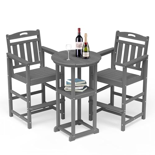 SUUNYN Outdoor Bistro Bar Set with Chairs