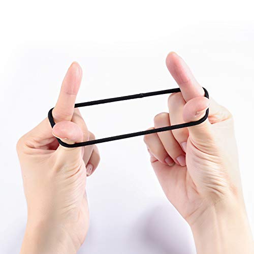 35 Pcs Value Pack Elastic Hair Ties For Women, Girls Ponytails Hair Holders, No Metal Stretch Elastic Black Hair Bands, 4Mm Hair Elastic Ties For All Hair Types. #TOP2