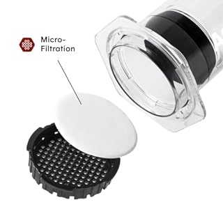 AeroPress Clear XL Coffee Press – 3 in 1 brew method combines French Press, Pourover, Espresso. Full bodied, smooth coffee without grit or bitterness.