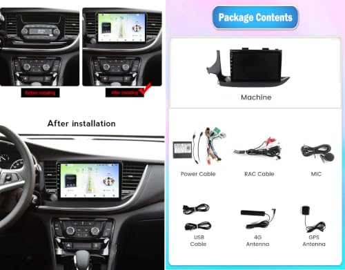 Radio para Buick Encore 2016 con Android Auto, CarPlay, GPS y Bluetooth 5.0 7