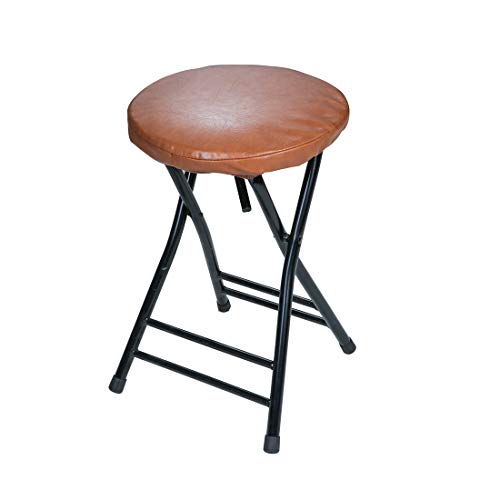 Lominc Round Bar Stool Cushion 12 Inch, Waterproof Vinyl Leather Anti Slip Bar Stool Cover(Stool Cushion Only, No Stool) #TOP1