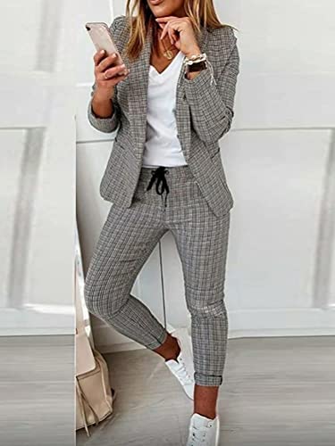 Costume pantalon femme d'affaires ensemble chic coupe slim fit confortable