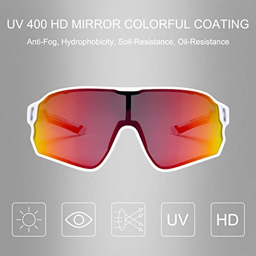 ROCKBROS Polarized Sunglasses Sport Sunglasses UV 400 Protection TR90 Frame Riding Ski Goggles Eyewear for Outdoor Sports Cycling Running Climbing Fishing Driving Snowboarding - Image 2
