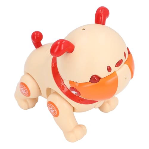 Mrisata Robô de Controle Remoto para Cachorro, Brinquedo Eletrônico Inteligente Interativo para Animais de Estimação Com Sensor de Toque, Gravação de Voz, Função de Releitura para (Laranja)