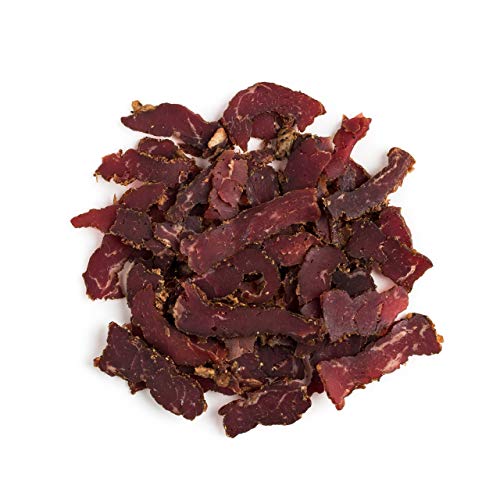 Brooklyn Biltong - Air Dried Grass Fed Beef Snack, South African Beef Jerky - Whole30 Approved, Paleo, Keto, Gluten Free, Sugar Free, Made In Usa - 16 Oz. Bag (Steakhouse) - Packaging May Vary #TOP3