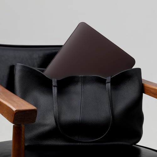 Image of CONTACTS 13-13.3 inches Laptop Sleeve Compatible for MacBook Pro /MacBook Air and All Other laptops Under 13.3 inch Pu Leather - Brown