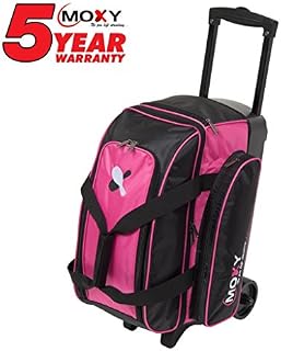 Moxy Bowling Products Double Roller Bowling Bag- Pink/Black