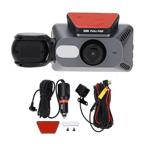 Triple caméra de voiture 1080P dash cam 3 canaux avec vision nuit infrarouge