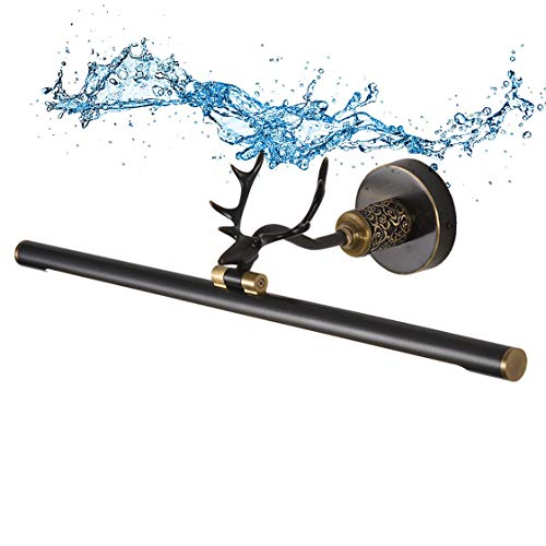 Lámpara de espejo retro para baño ideal para maquillarse con luz de 4000K