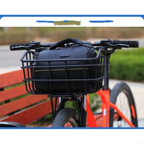 Cesta delantera de aleación de aluminio tipo B para bicicleta con soporte estable y espacioso 6