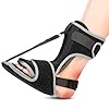 Podowo Plantar Fasciitis Night Splint Upgraded Plantar Fasciitis Brace for Women Men Plantar Fasciitis Relief Achilles Tendonitis Foot Drop Heel Pain Black