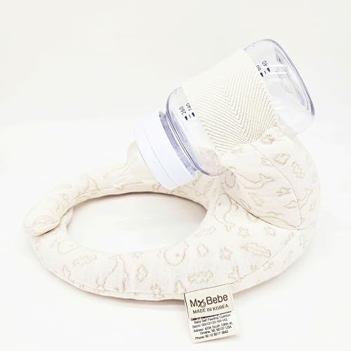 Image of My Bebe Baby Self Feeding Cushion, Baby Self Feeding Pillow, Breast Feeding Pillow, Baby Feeding Bottle Holder, Baby Organic Cotton