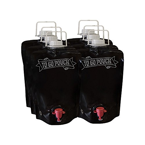 1.5L Wine Growler Pouches (3 pack) [Eco-Friendly Glass Growler Alternative] - Easily Bottle, Dispense & Store Your Wines - Perfect For Home Winemakers and Small Wineries to Sell in Your Tasting Room! - Thumbnail 2