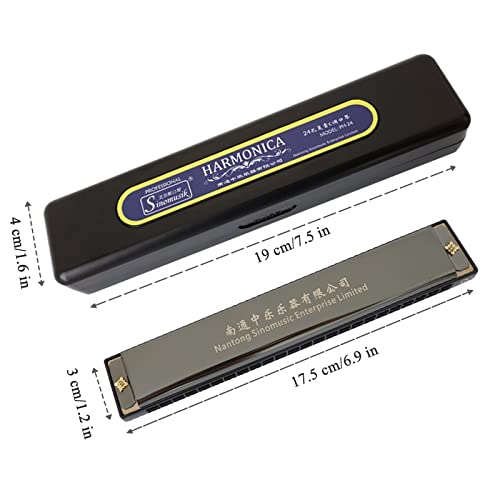 Harmonica 24 trous harmonica key C bouche ogan instrument à vent pour débutants et professionnels - Les Beatles, Paul McCartney, John Lennon, RIngo Starr, George Harrison Harmonica 24 trous harmonica key C bouche ogan instrument à vent pour débutants et professionnels – Image 5