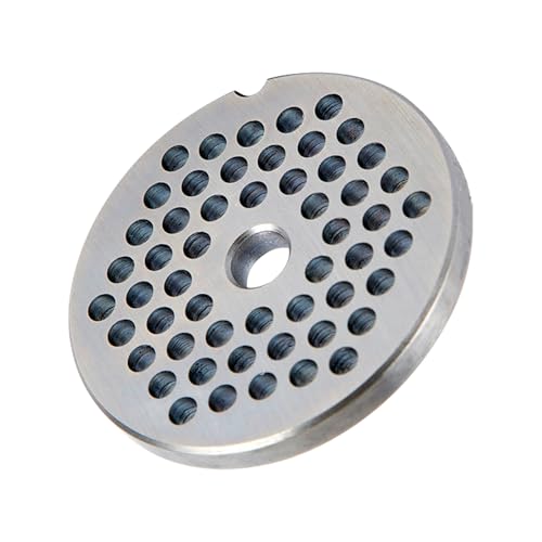 #22 Stainless Steel Meat Grinder Plate Discs Blades Compatible with Meat Grinders,Cutting Disks Heavy Duty (6/25 Hole Plate)